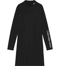 Calvin Klein Dress - Rib - Mock Neck - Black