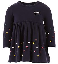 GANT Dress w. Hearts - Evening Blue