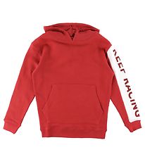 Add to Bag Sweat  Capuche - Rouge av. Imprim