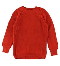 Add to Bag Blouse - Knitted - Burnt Red