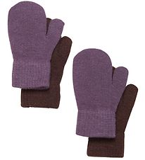 CeLaVi Fäustlinge - Wolle/Nylon - 2er-Pack - Mondlandschaft