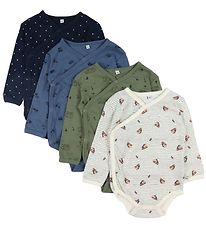 Pippi Baby Samfella L/æ - 4 Pakki - Deep Lichen Green