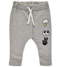 The New Siblings Pantalon de Jogging - Light Grey Melange