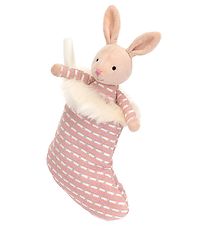 Jellycat Soft Toy - 20 cm - Shimmer Stocking Bunny