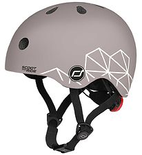 Scoot and Ride Casque de Vlo - Brown Lignes