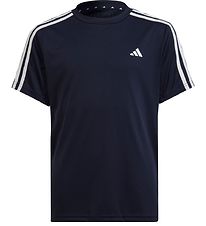 adidas Performance Stuttermabolur - U TR-ES 3S T - Dökkblátt/Hví
