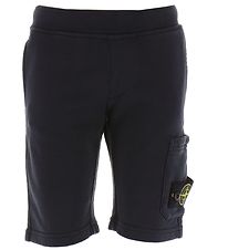 Stone Island Shorts en Molleton - Marine