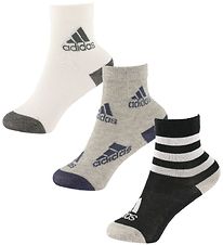 adidas Performance Socks - LK SOCKS 3PP - Grey/Black/White
