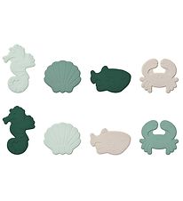 Liewood Bath Toy - 8-Pack - Paola - Sea Creature/Peppermint
