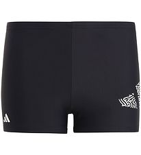 adidas Performance Swim Trunks - 3 BAR LOG BOXER - Black/White