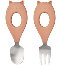 Liewood Cutlery - Stanley - CAT/Tuscany Rose
