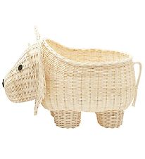 Liewood Animal basket - 48x33x40 cm - Anya - Natural