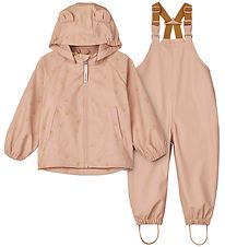 Liewood Rainwear w. Suspenders - PU - Melody - Seashell Pale Tus