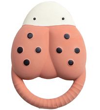 Sebra Teether - Natural Rubber - The Ladybug Luca - Red