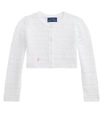Polo Ralph Lauren Cardigan - Cropped - Knitted - Classic I - Whi
