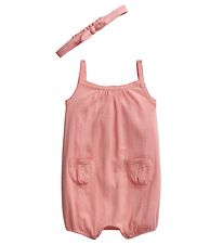 Polo Ralph Lauren Zomerromper - Baby Classics I - Roze m. Hulmoe