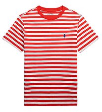 Polo Ralph Lauren T-Shirt - Classics ik - Rood/Wit Gestreept