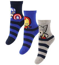 Name It Socks - NmmJunni Marvel - 3-Pack - Dark Sapphire