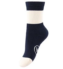 Wood Wood Socks - Jis Contrast - Navy