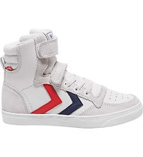 Hummel Laarzen - Slanker Stadil Leather High Jr. - Wit