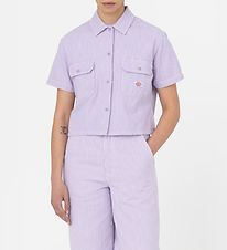 Dickies Shirt - Hickory per Hickory - Purple/White Striped
