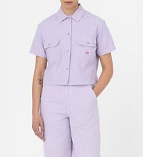 Dickies Hemd - Hickory für Hickory - Lila/Weißer Streifen