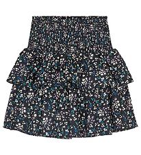 Designers Remix Skirt - Sandrine - Black Flower Print