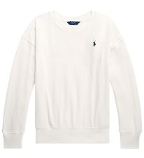 Polo Ralph Lauren Sweatshirt - Bekijk Hill - Wit m. Print