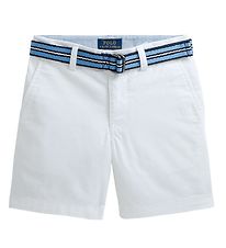 Polo Ralph Lauren Shorts - Bedford - Classic I - White w. Belt