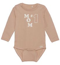 Minymo Bodysuit æ/s - Mahogany Rose
