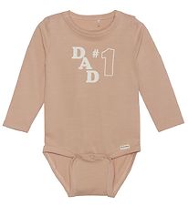 Minymo Bodysuit æ/s - Mahogany Rose