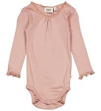 Wheat Justaucorps m/l - Rib - Lace - Rose Dawn