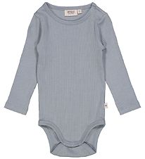 Wheat Bodysuit æ/s - Rib - Cloudy Cloud