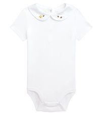 Polo Ralph Lauren Romper s/s - Baby Collectie - Wit m. Bijen