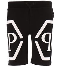 Philipp Plein Sweat Shorts - Black w. White