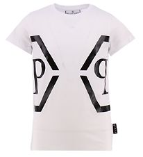Philipp Plein T-shirt - Maxi - White w. Black