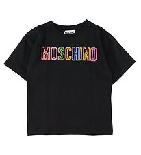 Moschino T-Shirt - Maxi - Noir av. Logo/Broderie