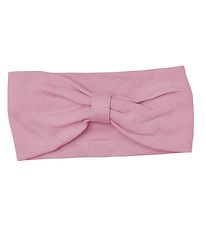 Racing Kids Headband w. Bow - 2-layer - Old Rose