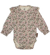 Bruuns Bazaar Body l/ - Martine - Beige m. Blommor