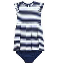 Polo Ralph Lauren Kleid m. Bloomers - Uhr Hill - Navy/Weißer Str
