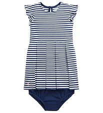 Polo Ralph Lauren Jurk m. Bloomers - Horloge Hill - Navy/witte s