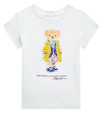 Polo Ralph Lauren T-shirt - Titta Hill - Offwhite m. Gosedjur