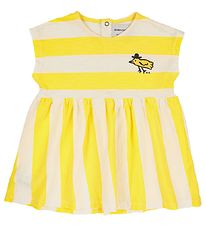 Bobo Choses Dress - Yellow Stripes - Yellow/White