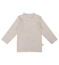 That's Mine Blússa - Camma - Rib - Light Brown Melange