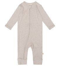 That's Mine Onesie - Cathie - Rib - Light Brown Melange