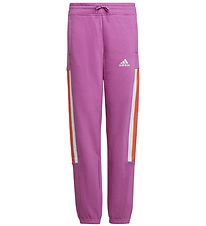 adidas Performance Sweatpants - G ES BL WARM PT - Purple/Orange