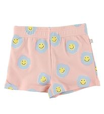 Stella McCartney Kids Sweat Shorts - Pink/Light Blue w. Flowers