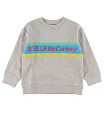Stella McCartney Kids Sweatshirt - Grey Melange w. Stripe
