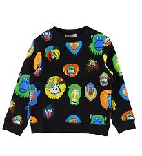 Stella McCartney Kids Sweatshirt - Zwart m. Aapjes