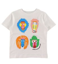 Stella McCartney Kids T-shirt - White w. Monkeys